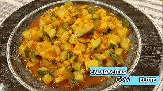 Como hacer calabacitas con elote [upl. by Bartholomew]