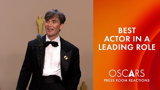 Cillian Murphy  Best Actor in a Leading Role  Oscars 2024 Press Room Speech [upl. by Aihtiekal]