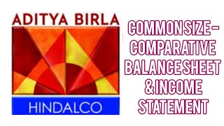 Hindalco Commonsize  Comparative Balance Sheet amp Income Statement [upl. by Neevan667]