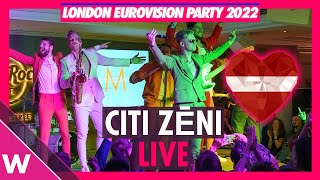 Citi Zēni  quotEat Your Saladquot Latvia 2022 LIVE  London Eurovision Party [upl. by Oralia]