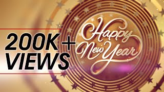 Happy New Year Wishes 3D Animation Greetings Motion Graphics Happy New Year Status [upl. by Yrffej129]