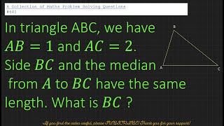 A Collection of Maths Problem Solving Questions 641 Apollonius Theorem  Geometry [upl. by Crescantia904]