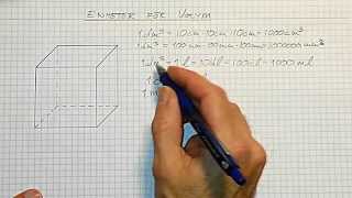 Geometri Åk 8 Del 4 Enheter för volym [upl. by Haines203]