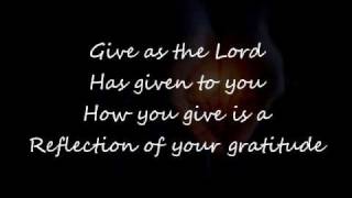 Give to the Lord with Lyrics [upl. by Thynne]