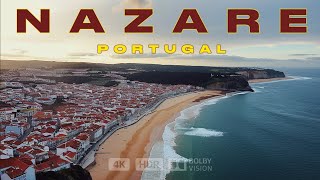 Nazare Portugal🇵🇹  Walking tour 4K of a beautiful beach Town in Portugal 🌊🏄‍♂️ [upl. by Nrehtak352]