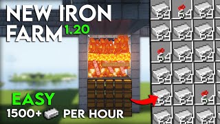 NEW Minecraft 120 IRON FARM TUTORIAL  1500 Iron Per Hour  Easy and Efficient [upl. by Justine816]