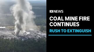 Grosvenor Coal Mine fire prompts fears of another explosion  ABC News [upl. by Kele6]