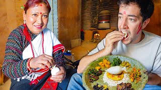 NEWARI FOOD in NEPAL You WONT BELIEVE They Eat This  CRAZY Nepali Food in Village [upl. by Atived]