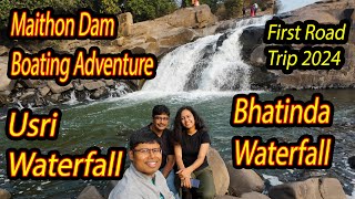 Usri Waterfall Giridih  Barakar River  Maithon Dam Boating  Bhatinda Waterfall  Road Trip [upl. by Ezeerb707]