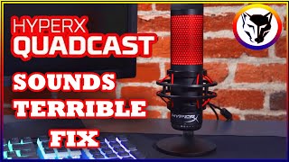 HOW TO FIX HYPER X QUADCAST TERRIBLE SOUND 2024 [upl. by Wojcik]