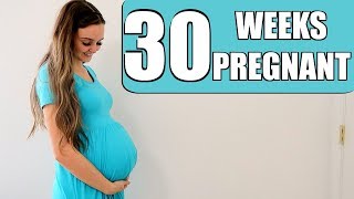 Braxton Hicks Contractions amp Getting Sick  30 WEEKS PREGNANCY UPDATE [upl. by Esile549]