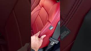 Katzkin Red Leather Seats Installed On A Ford Mustang  Review [upl. by Azil]