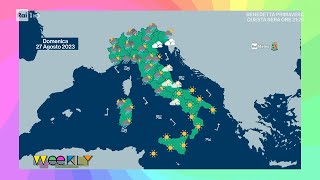 Le previsioni meteo del weekend  Weekly 26082023 [upl. by Anirtak]