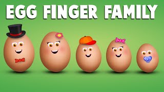 The Finger Family Egg Family Nursery Rhyme  Egg Finger Family Songs [upl. by Puto287]