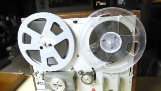 Winding  Threading Reel To Reel Akai Tape Player 8 Track Converter [upl. by Htaek]