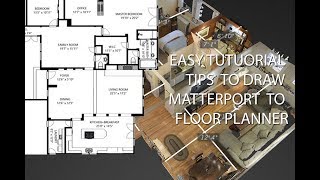 Tutorial  Floor Planner  Matterport  2D Floor Plan  3D Floor Planner [upl. by Charbonneau663]