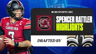 Spencer Rattler South Carolina Highlights  No 150 overall to Saints  CBS Sports [upl. by Gaskins]