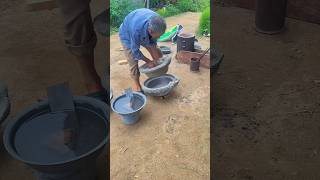 Traditional casting process of aluminum basin [upl. by Einhoj]