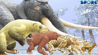 Prehistoric Size Comparison 2  Prehistoric Beast Battle S2  SPORE [upl. by Houghton262]