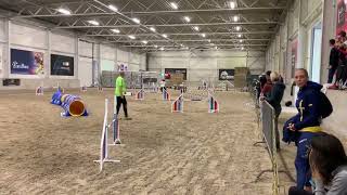 Kim Barreau amp Peeper European open agility 2022 [upl. by Imoyn]