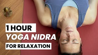 1 Hour Yoga Nidra for Relaxation  Script by Swami Satyananda Saraswati  Narrated by Karuna Yoga [upl. by Annai]