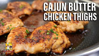 Pan Seared Cajun Butter Chicken Thighs [upl. by Mira]