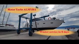 Motor Yacht ALMYRA  Winter SERVICE in 6 days  Greece  Free Sail Group [upl. by Halbert]