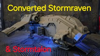 Converted Stormraven and Stormtalon for use as terrain in Killteam and Necromunda Warhammer 40k [upl. by Annaul889]