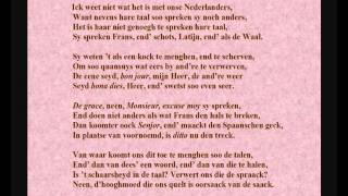 Adriaen Hoffer 15891644  Gedicht over de meertaligheid in de Gouden Eeuw [upl. by Boehike]