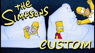 SIMPSONS AIR FORCE 1 CUSTOM  Jordan Vincent [upl. by Shotton]