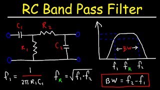 RC Band Pass Filters  How To Design The Circuit [upl. by Naujej]