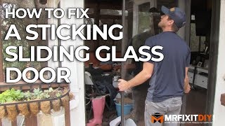 HOW TO FIX A STICKING SLIDING GLASS DOOR [upl. by Agn]