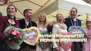 Narrhalla Prinzenpaar 2017 vorgestellt  Viktualienmarkt München am 11112016 [upl. by Kresic]