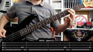 KREATOR  People of the lie bass cover w Tabs [upl. by Bouchard849]