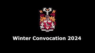 Winter Convocation 2024 [upl. by Wilhelm242]