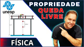 QUEDA LIVRE Propriedade  FÍSICA  UNESPSP [upl. by Alessig909]