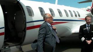 Flying on a private jet  Learjet 45  ACS Paris [upl. by Kaz995]