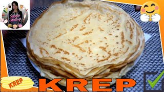 KREP CREPE TARİFİ 100 tam tarif ✅ FRANSIZ USULÜ KREP YAPIMI [upl. by Eatnoj]