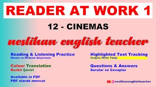 12 Reader at work 1  Cinemas  English readingamplistening practice YDS YÖKDİL [upl. by Rimidalv707]