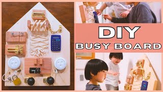 DIY BUSY BOARD  Cheap and Easy Sensory Activity Idea To Keep Kids Busy At Home  Phuong Mehmeh [upl. by Herminia]