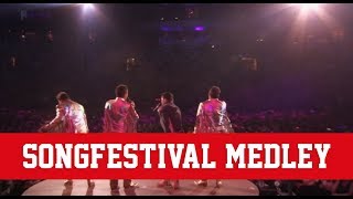 De Toppers  Songfestival Medley 2017 HD  Toppers in Concert 2017 ‘WILD WEST THUIS BEST’ [upl. by Nageek25]