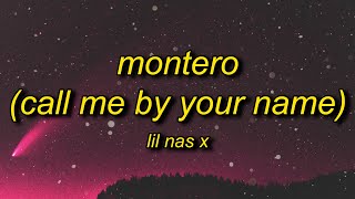 Lil Nas X  MONTERO Call Me By Your Name Lyrics  call me when you want call me when you need [upl. by Oeram]