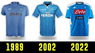 The Evolution of Napoli Jersey 1953  2022  Napoli Kits History [upl. by Menedez505]