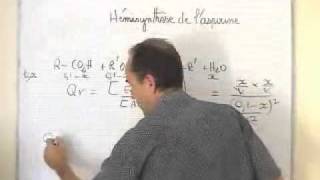 cours TS  chimie  hémisynthèse de laspirine calcul de Qri [upl. by Lillis]