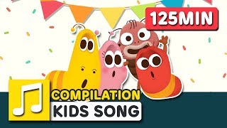 ABC PHONICS SONG AND OTHER SONGS  125MIN  LARVA KIDS  SUPER BEST SONGS FOR KIDS [upl. by Ahsini927]