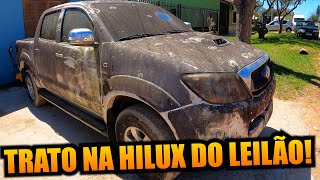 TRATO NA HILUX DO LEILÃO MAIS DE 10 ANOS PARADA [upl. by Debbee]