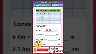 Y eso es tan fácil Convertir Unidades de Longitud \ Super fácil longitud conversión [upl. by Figone]