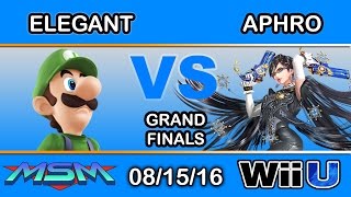 MSM 62  eM  Elegant Luigi Vs eM  Aphro Bayonetta Grand Finals  Smash Wii U [upl. by Armond]