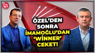 Özgür Özelin CHPli Cumhurbaşkanı mesajından sonra İmamoğlu da quotwinnerquot ceketi giydi [upl. by Hewes812]