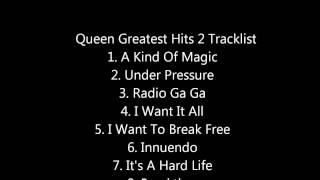 Queen Greatest Hits 1 2 and 3 Tracklist [upl. by Gwenny]